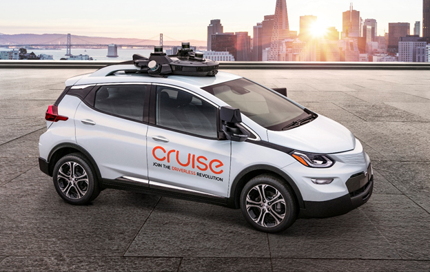 Car from GM Cruise LLC, a driverless  car company that tests and develops autonomous car technology.