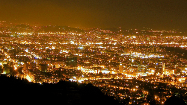 Nighttime skyline