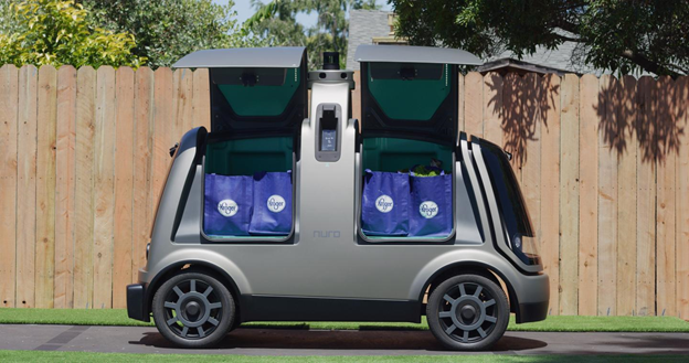 Kroger's self-driving delivery pod.